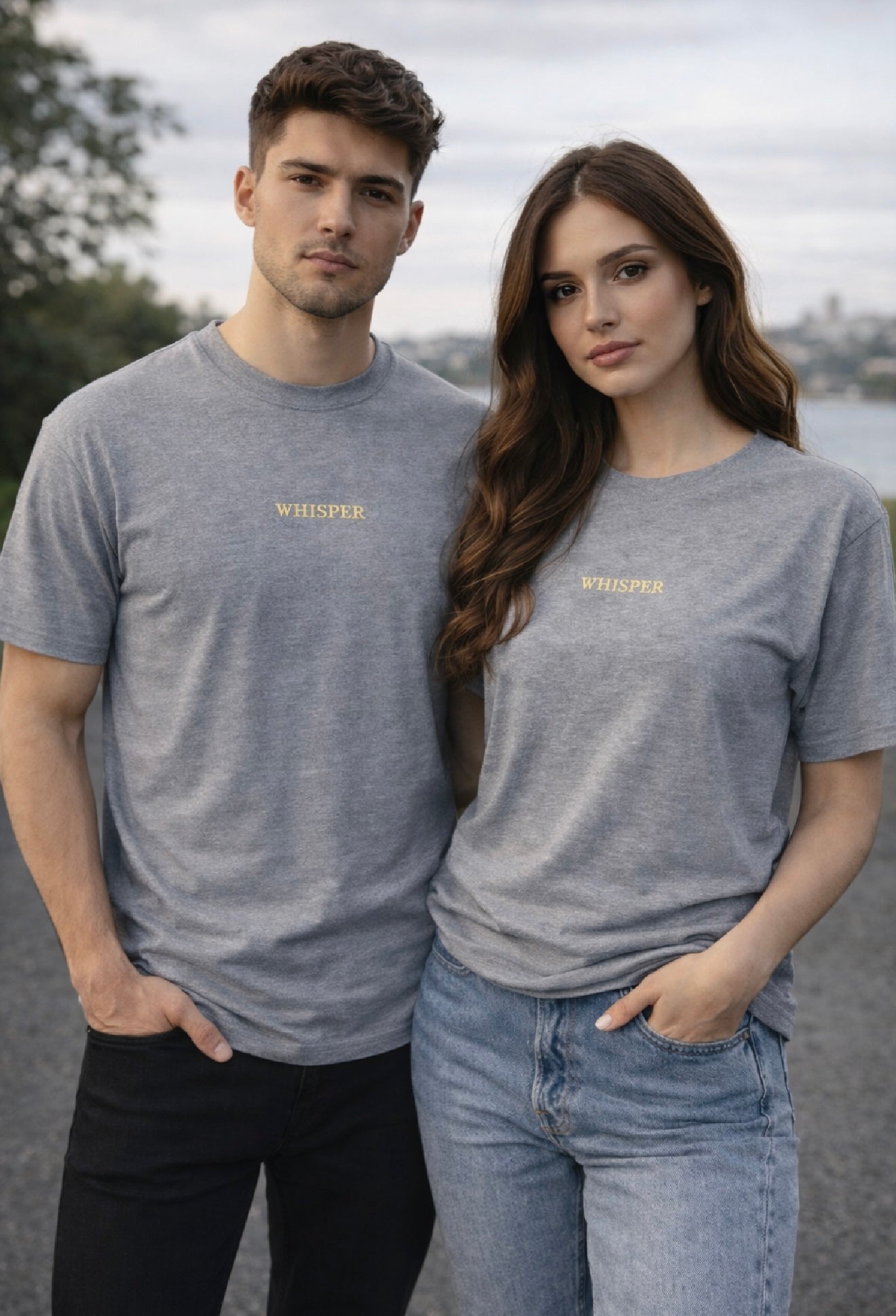 Copy of Heavyweight Unisex Crewneck T-shirt | WHISPER 5000 bestickt - Versanddauer 3–4 Tage.