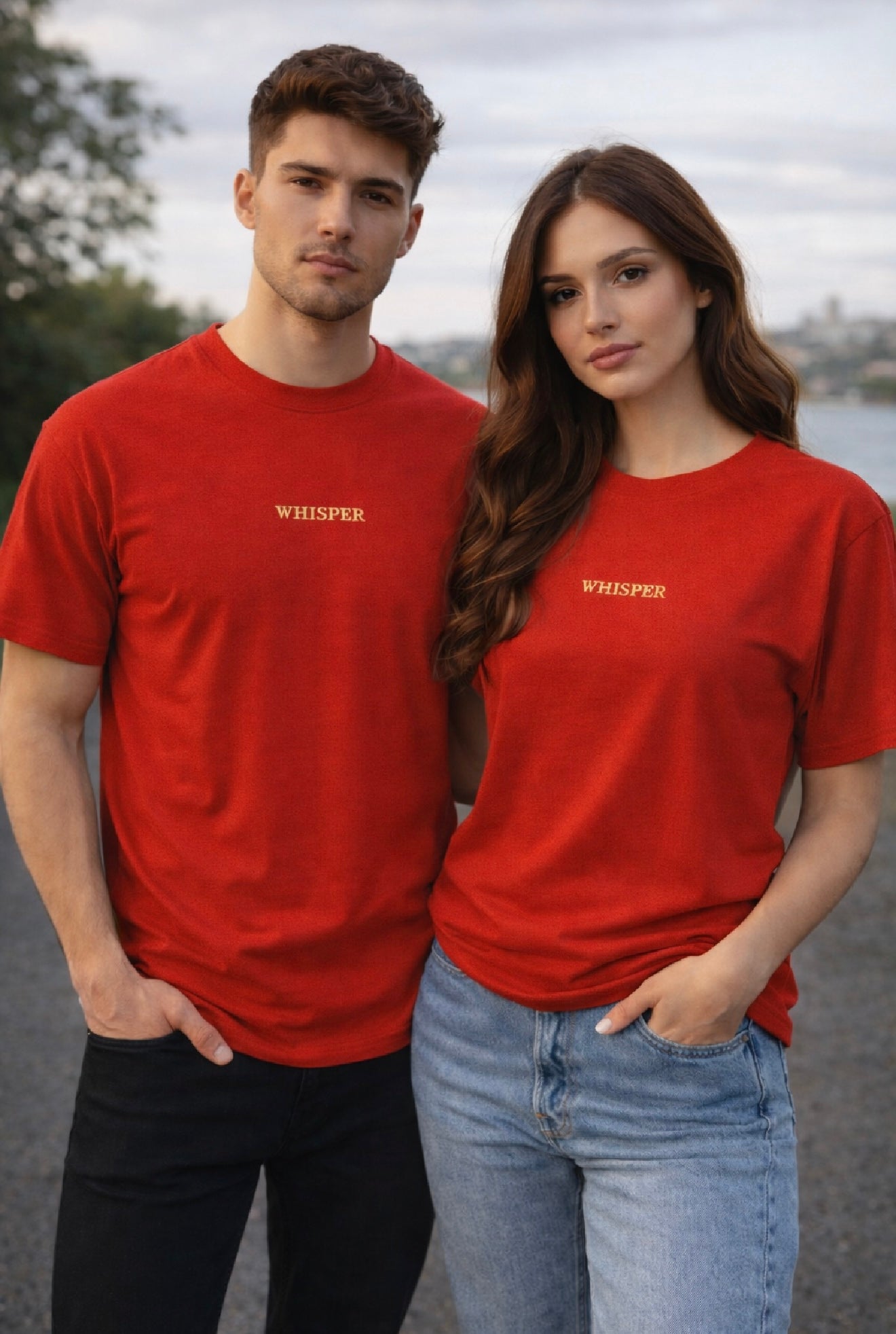 Copy of Heavyweight Unisex Crewneck T-shirt | WHISPER 5000 bestickt - Versanddauer 3–4 Tage.