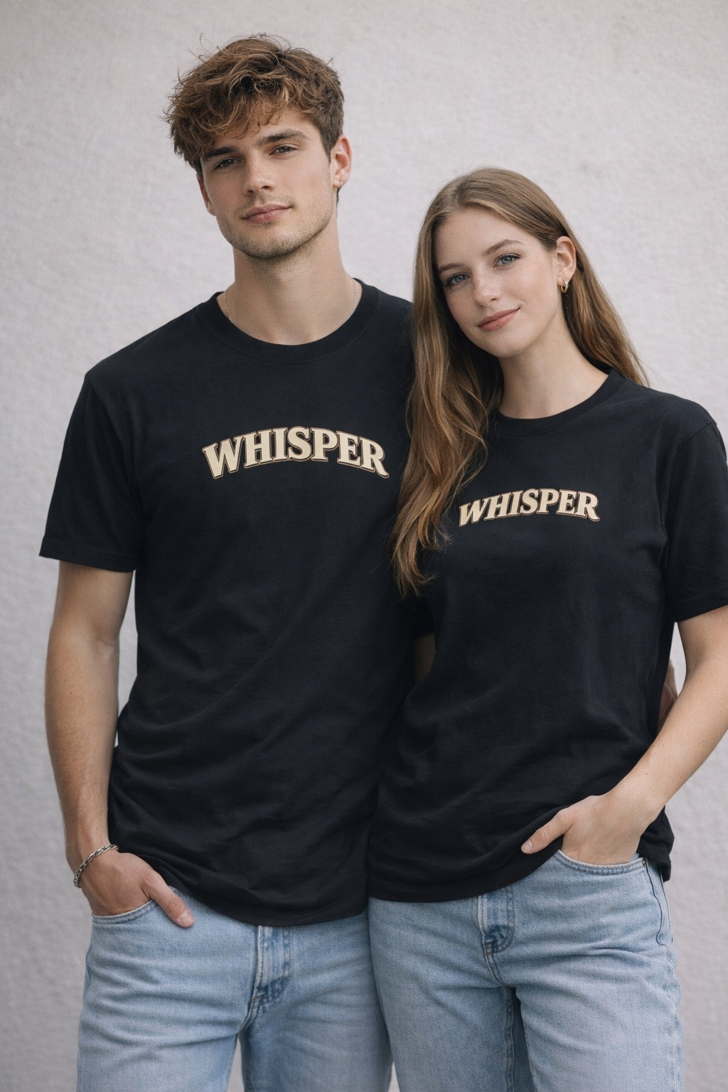 Classic Unisex Crewneck T-shirt | WHISPER Black