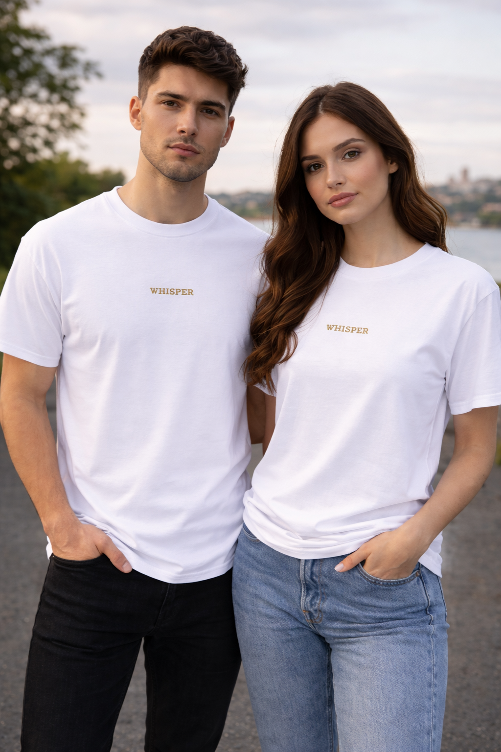 Copy of Heavyweight Unisex Crewneck T-shirt | WHISPER 5000 bestickt - Versanddauer 3–4 Tage.