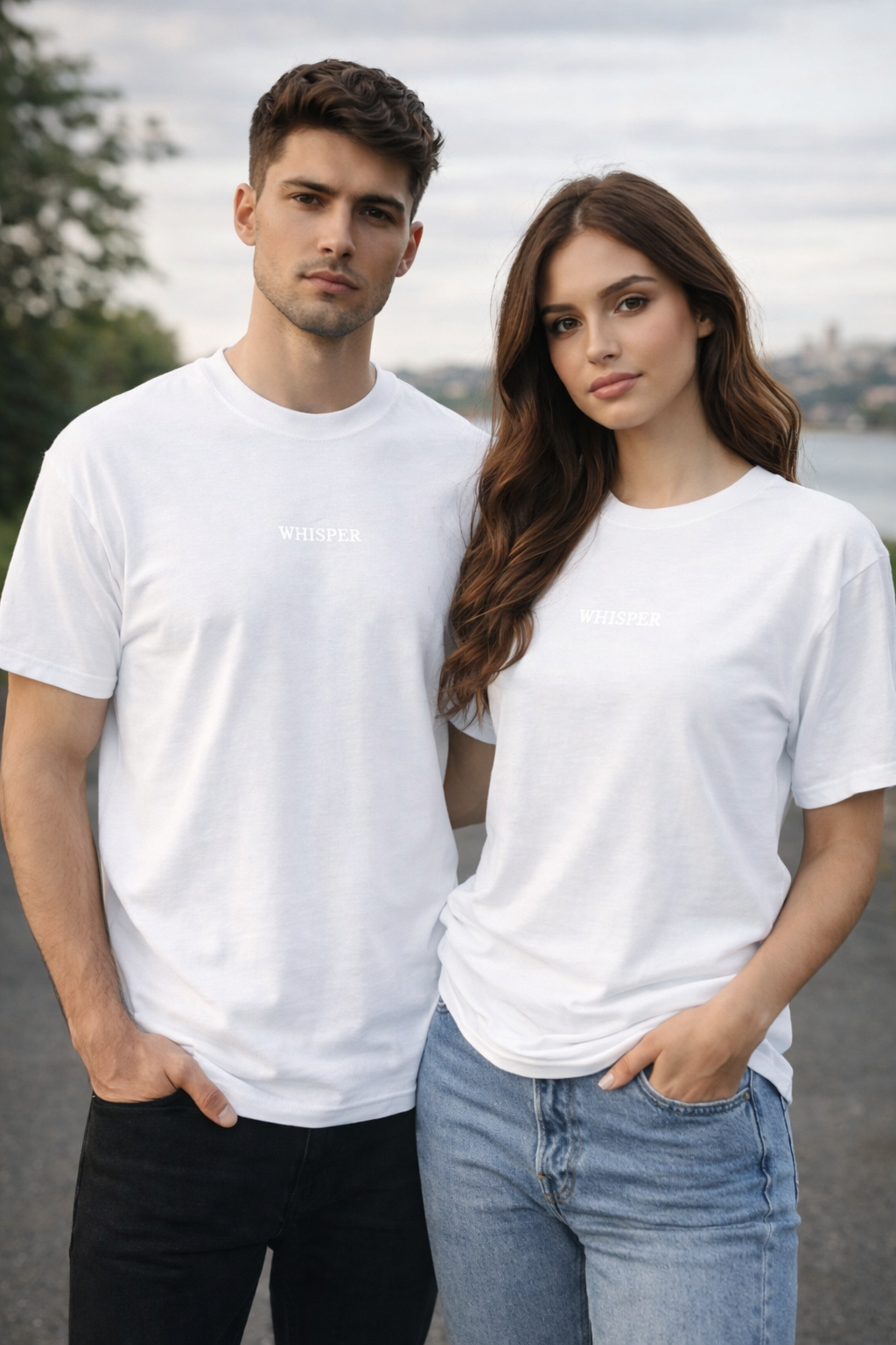 Copy of Copy of Heavyweight Unisex Crewneck T-shirt | WHISPER 5000 Red bestickt - Versanddauer 3–4 Tage.