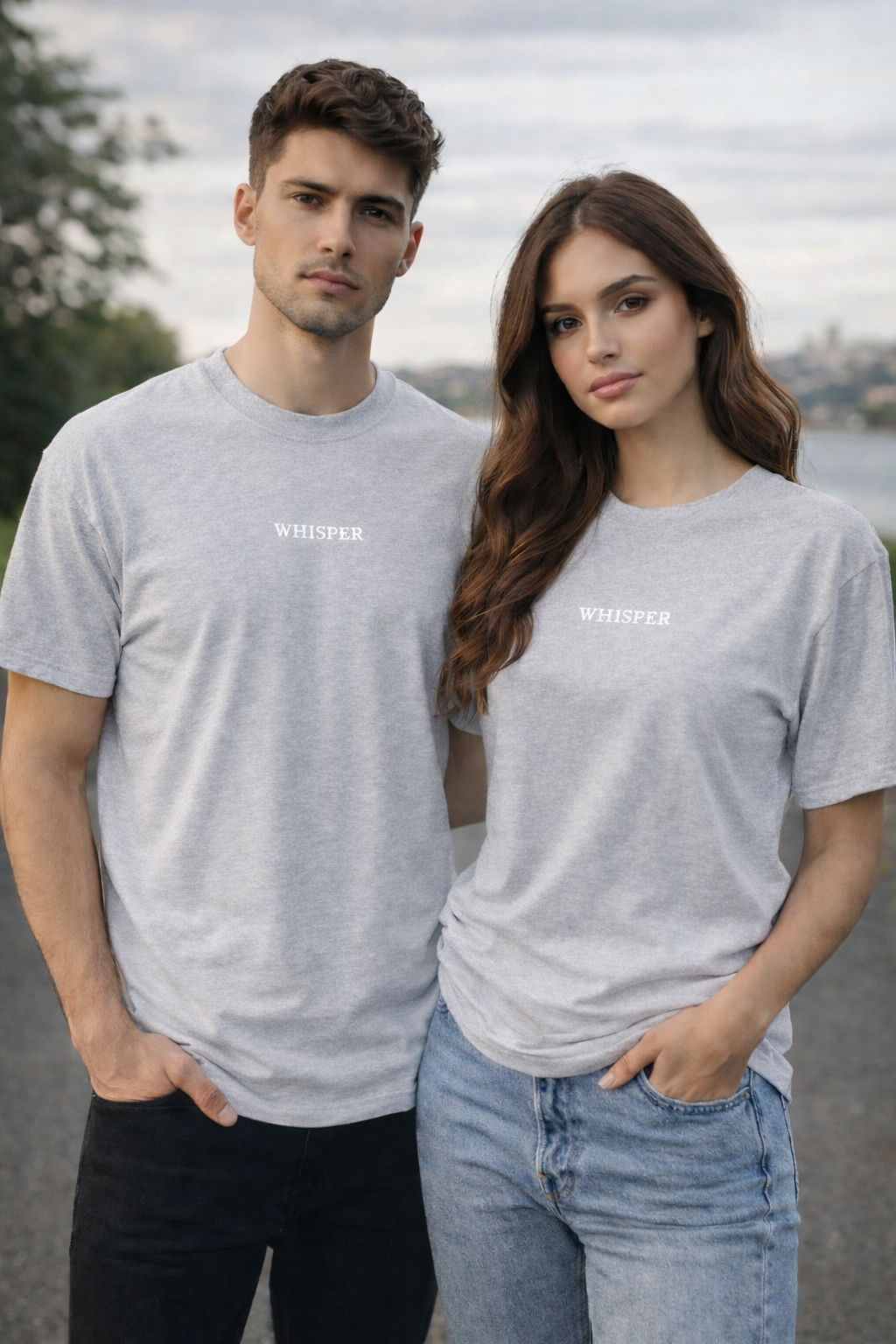 Copy of Copy of Heavyweight Unisex Crewneck T-shirt | WHISPER 5000 Red bestickt - Versanddauer 3–4 Tage.