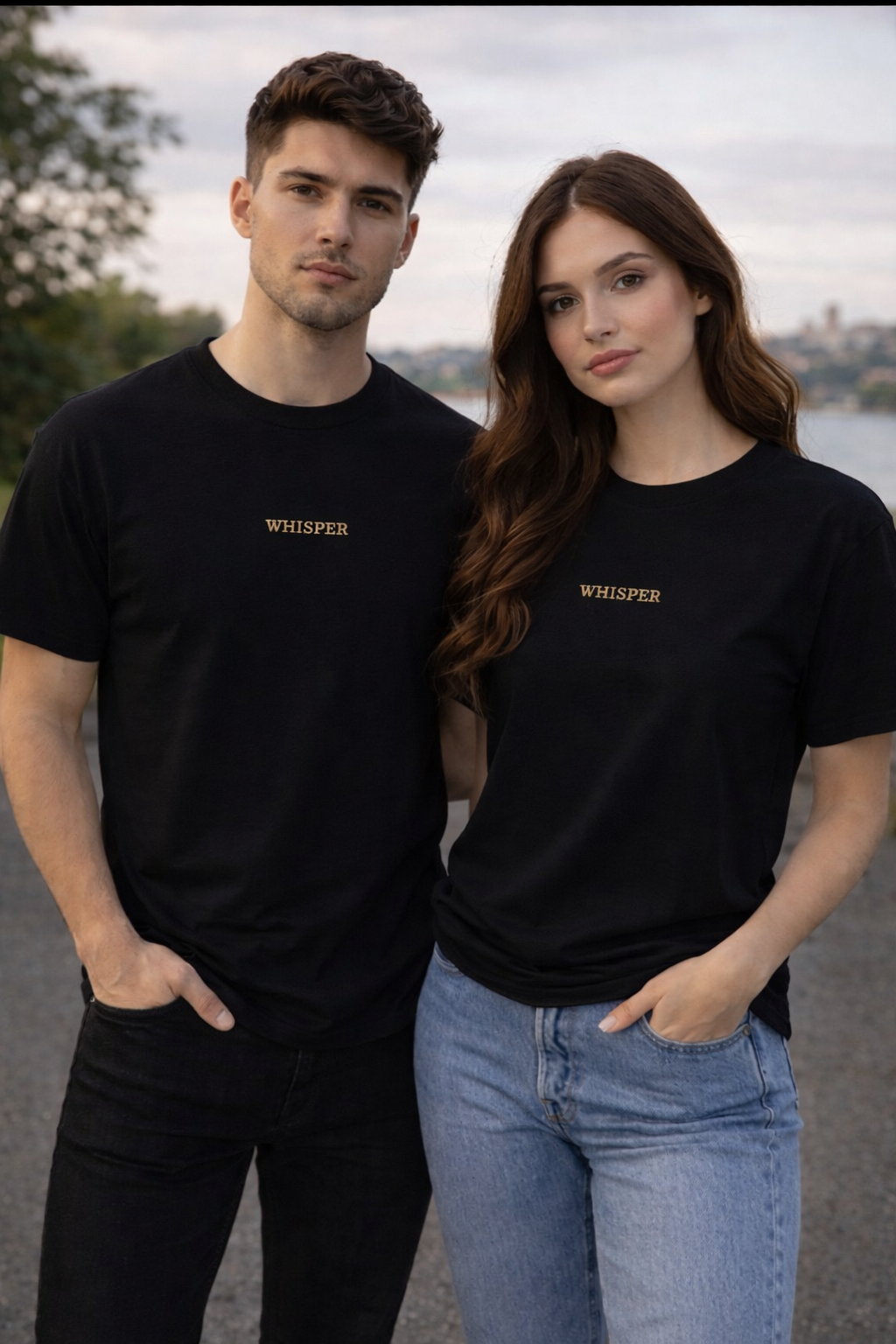 Copy of Heavyweight Unisex Crewneck T-shirt | WHISPER 5000 bestickt - Versanddauer 3–4 Tage.