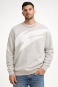 Relaxed fit knitted crew neck sweater WHISPER - Versanddauer 3–4 Tage.
